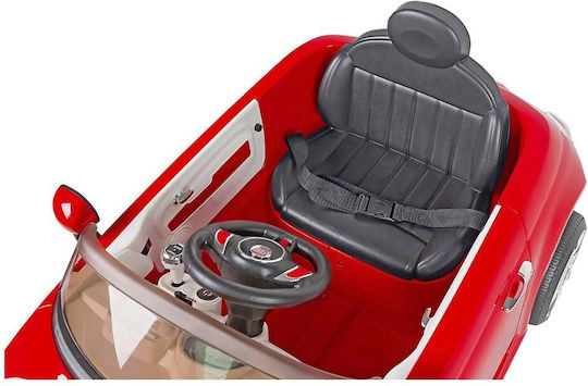 Fiat 500 Cabrio 12 Volt Einsitzer Mit Fernbedienung Inspiriert 12 Volt Rote Für 3+ Jahre