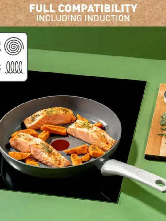 Tefal Renew On Pans Set of Aluminum with Non-stick Coating Grey 3pcs