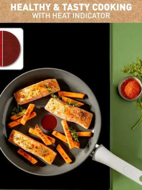 Tefal Renew On Pans Set of Aluminum with Non-stick Coating Grey 3pcs