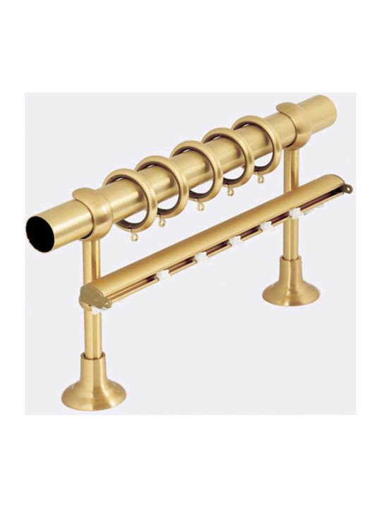 Guy Laroche Metallisch Vorhangstange Profile Einfach Φ25mm 160cm Gold