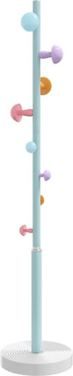 vidaXL Metallic Coat Rack Blue 35x35x172cm