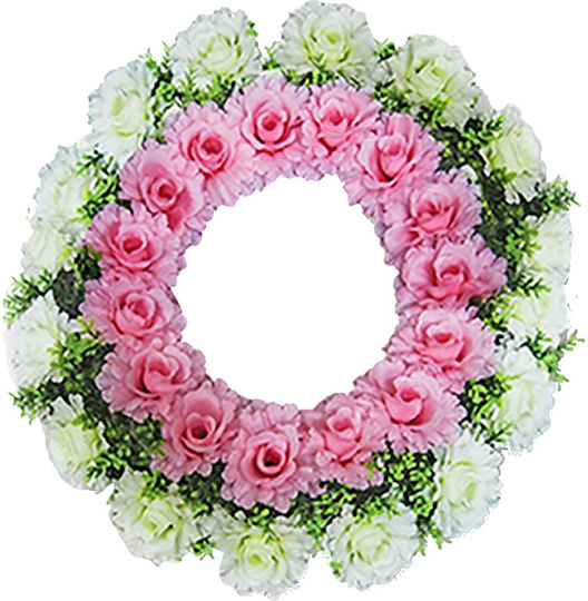 Bunny's Easter Wreath Foam 60x60x60cm Various Colors