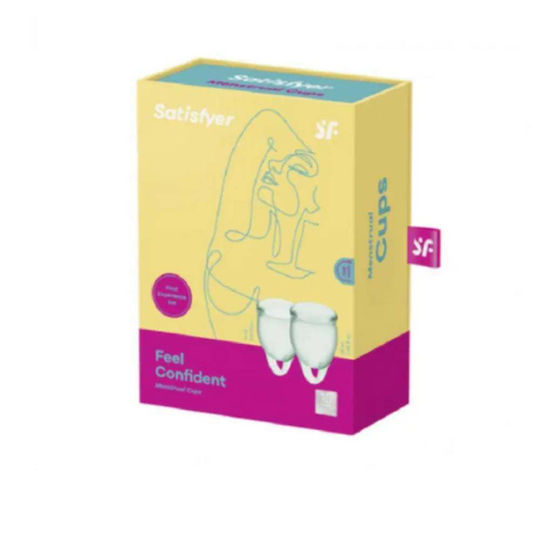 Satisfyer Feel Confident Menstrual Cup Set of Green Period Cups