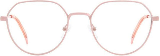 Polaroid Damen Metallisches Brillengestell Rosa PLDD465 35J