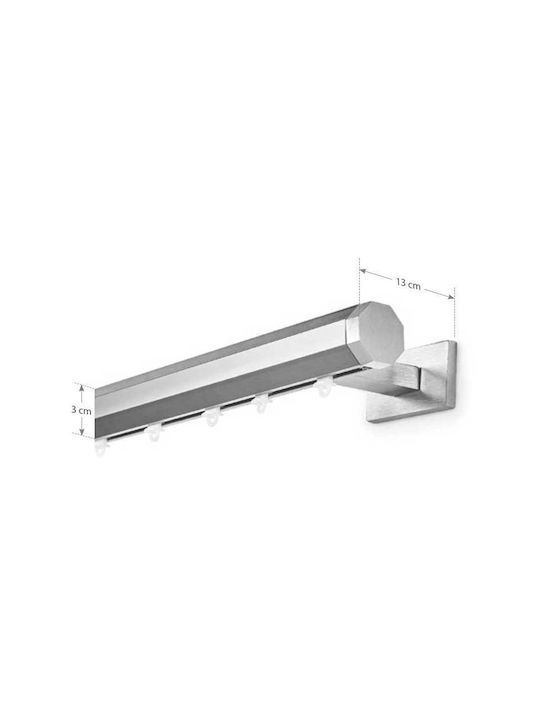 Anartisi Tetris One-Way Aluminum Curtain Track Copper 200cm A298304_10945