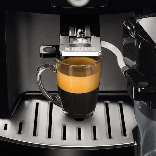 Krups Αυτόματη Μηχανή Espresso 1450W Πίεσης 15bar με Μύλο Άλεσης Μαύρη EA829810