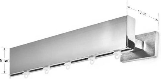 Anartisi Lama One-Way Aluminum Curtain Track Black 240cm A298312_11014