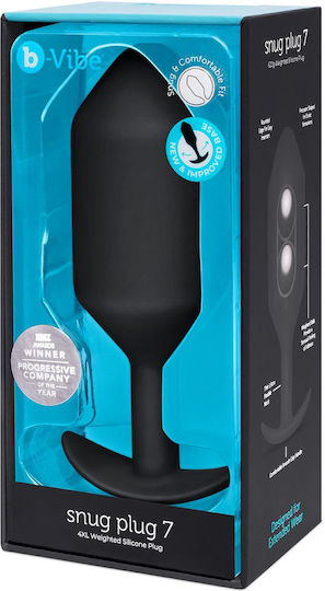 b-Vibe Snug Plug 7 Anal Plug Schwarz