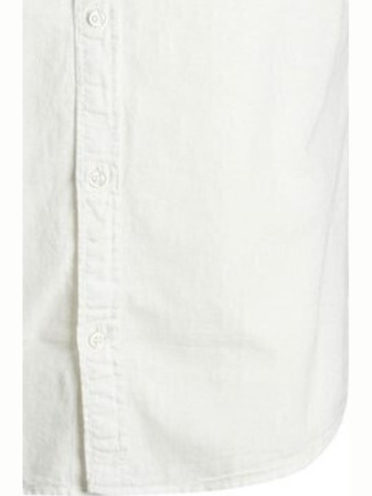 Kinderhemd Kurzarm Klassisch Leinen Jack And Jones Junior Weiß Junge 12248938 Weiß