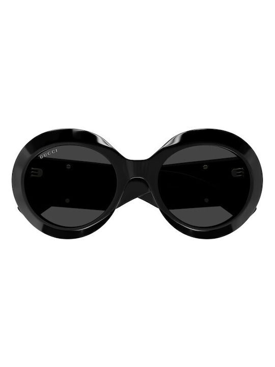 Gucci Γυναικεία Γυαλιά Ηλίου με Μαύρο Κοκκάλινο Σκελετό και Μαύρο Φακό GG1647S 007