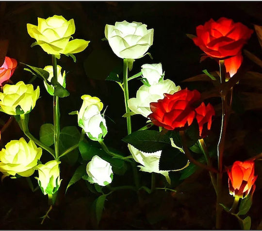 Set 2 Lămpi Solare de Grădină cu Albastru Lumină IP65