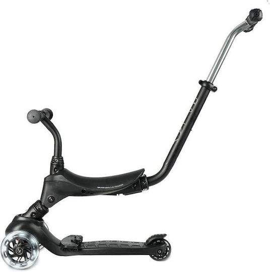 Q Play Kids Scooter Sema Pro 3-Wheel with Seat for 12+ Months Black