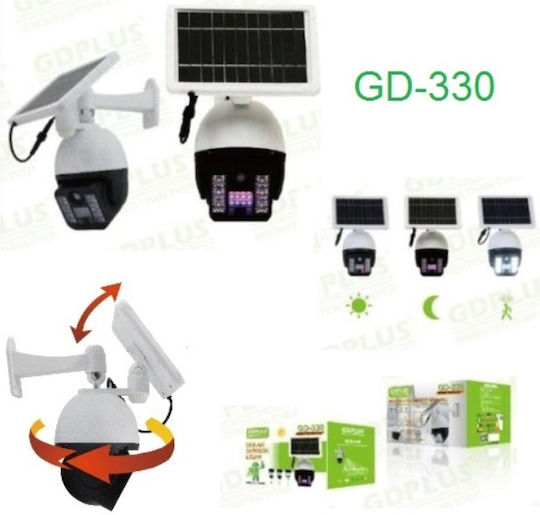 GDPLUS Montat pe perete Lampă Solară cu Senzor de Mișcare și Fotocelulă IP65