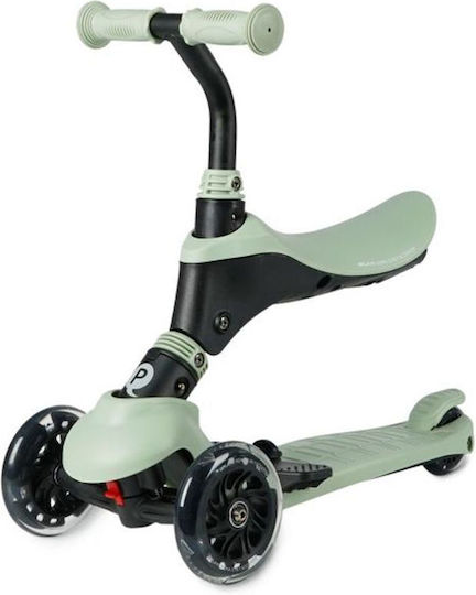 Q Play Kids Scooter Sema Pro 3-Wheel with Seat for 12 Months Green