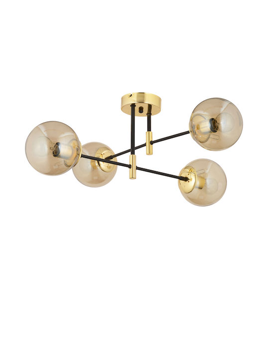 ArteLibre Pendant Chandelier Gold