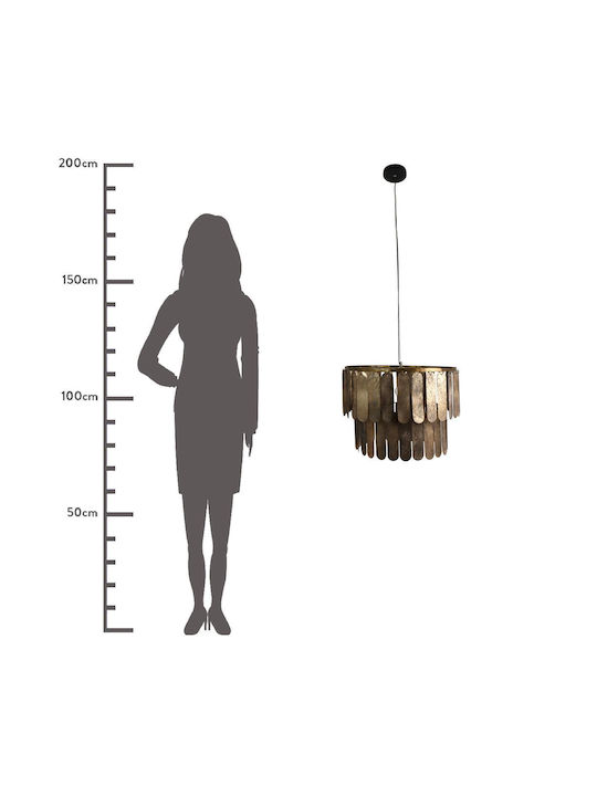 ArteLibre Pendant Light Brown 54.5x54.5x40cm