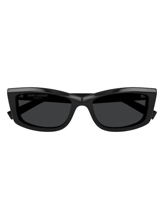 Ysl Sunglasses with Black Plastic Frame and Black Lens SL 658 001