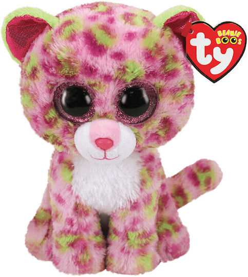 Plus Ty 24cm Leopard Pink