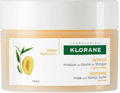 Klorane Mango Butter Μάσκα Μαλλιών για Επανόρθωση με Κερατίνη 150ml