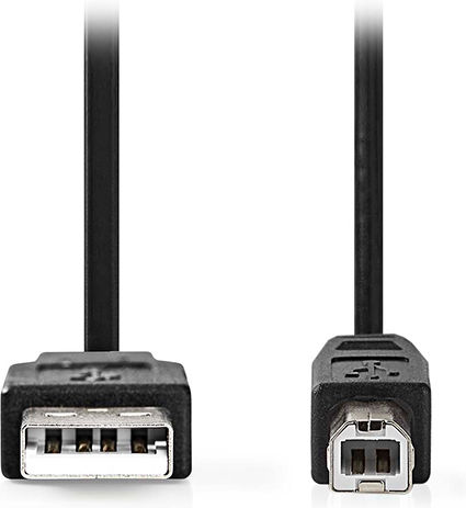 Nedis USB 2.0 Cable USB-A male - USB-B male Μαύρο 3m CCGB60100BK30
