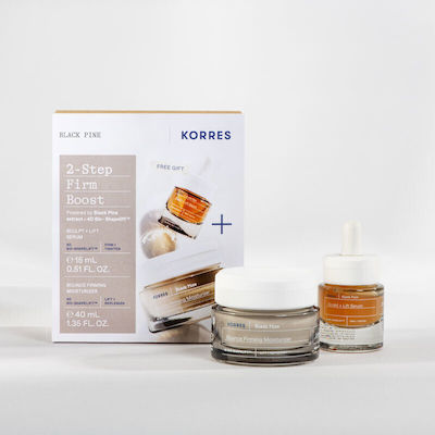 Korres Promo Black Pine Day Cream Lift & Replenish 40ml & Sculpt & Lift Serum 15 Ml Box 2024