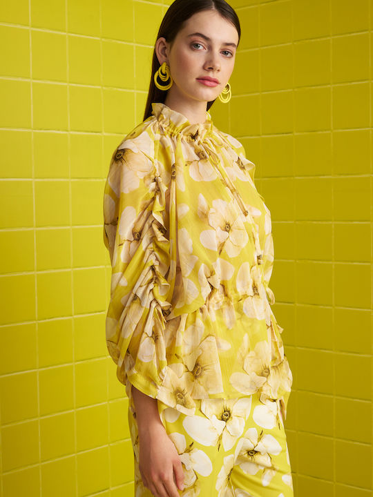 MY T Women's Blouse Yellow