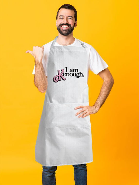 Koupakoupa Barbie Αδιάβροχη Ποδιά Κουζίνας Λευκή KP_23054_apron-bbq-adult