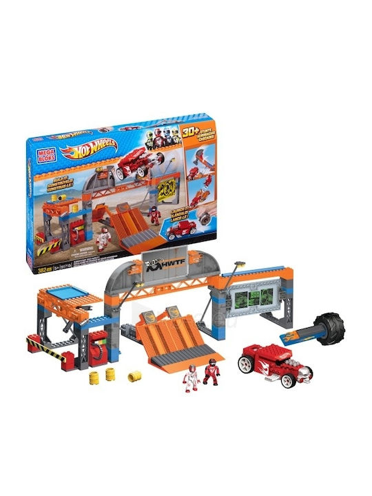 Mega Bloks Osterkerzen mit Spielzeug Hot Wheels Super Stunt Test Facility für 5+ Jahre Mega Bloks