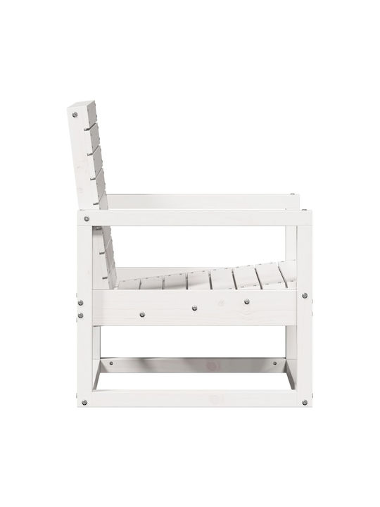 Garten- und Outdoor-Möbelsets für kleine Außenbereiche 3 Stück Weiß