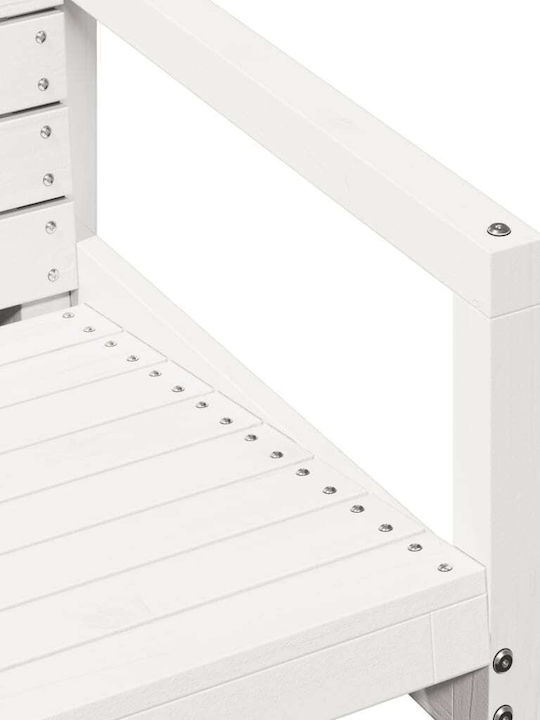 Garten- und Outdoor-Möbelsets für kleine Außenbereiche 3 Stück Weiß