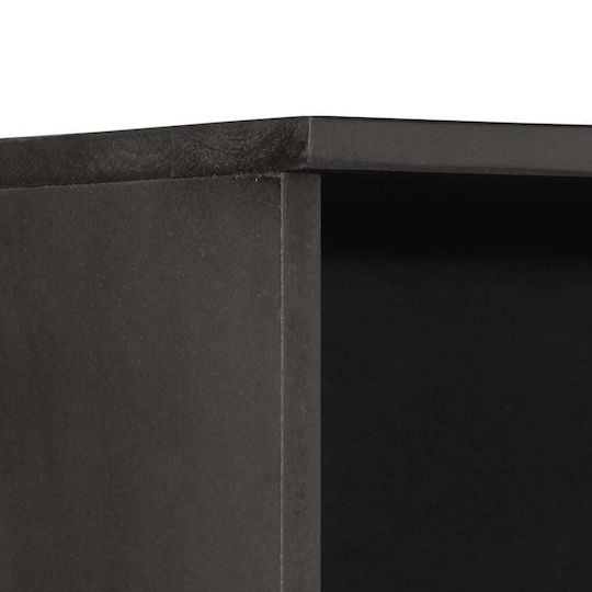 vidaXL Badezimmersäule Wandhängeschrank H38xB33xH160cm Schwarz
