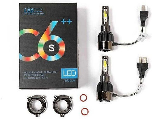 Lamps Car H4 LED 6000K Cold White 8-48V 38W 2pcs