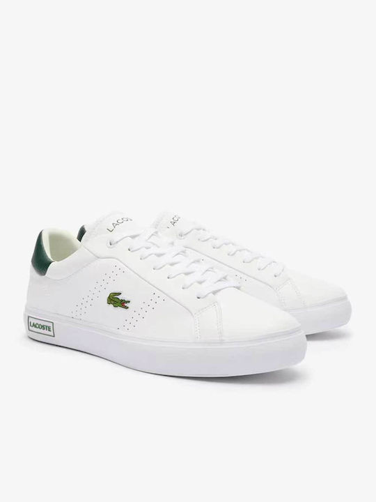 Lacoste Powercourt 2.0 Herren Sneakers White / Dk Green