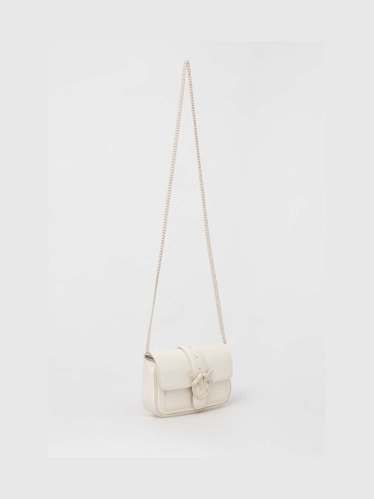 Pinko Leather Women's Bag Shoulder White