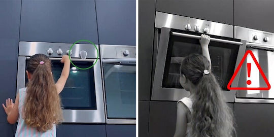 Sipo Oven Safety with Sticker made of Plastic in Gray Color 1pcs