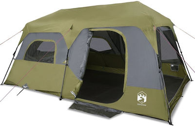 vidaXL Cort Camping Verde pentru 9 Persoane 441x288x217cm