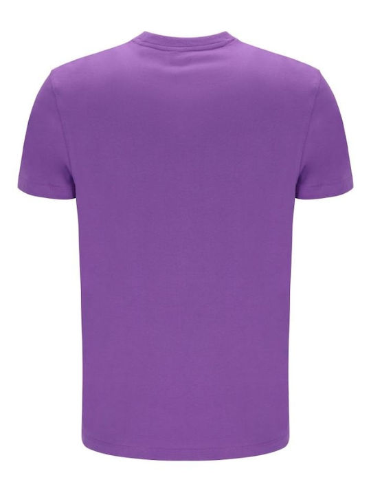 Russell Athletic Bărbați T-shirt Sportiv cu Mânecă Scurtă Purple