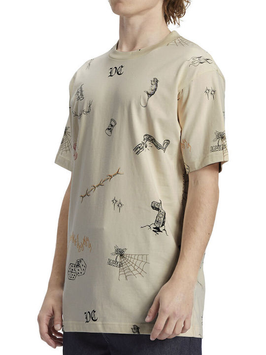 Scribble T-shirt Beige