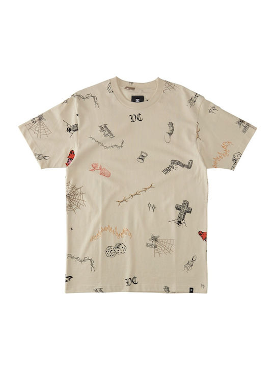 Scribble T-shirt Beige