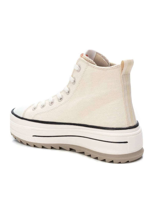 Flatforms Boots Beige