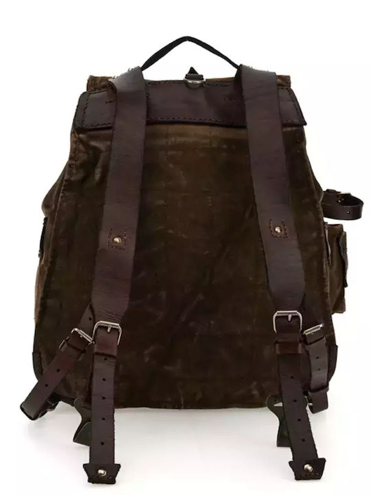 Leder Damentasche Rucksack Braun