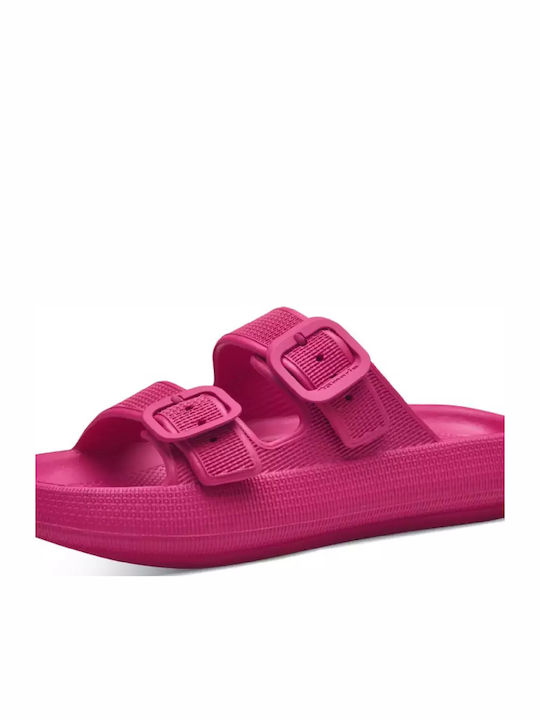 Flache Sandalen für Damen in Fuchsie Farbe