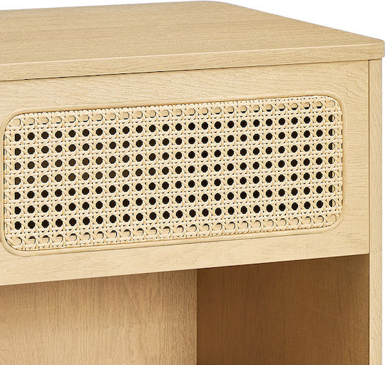 Nachttisch Holz Beige 45x40x60cm