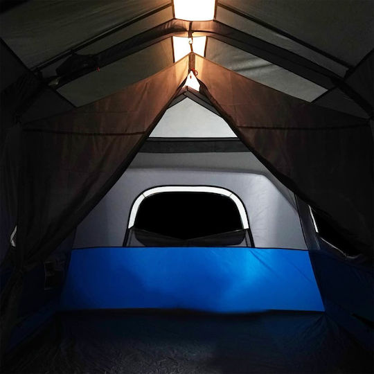 vidaXL Campingzelt Blau für 9 Personen 441x288x217cm