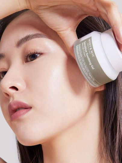 Mary & May Sensitive Soothing Light Gel-Κρέμα Προσώπου για Ενυδάτωση, Ατέλειες & Ερυθρότητα με Υαλουρονικό Οξύ & Πανθενόλη 70gr