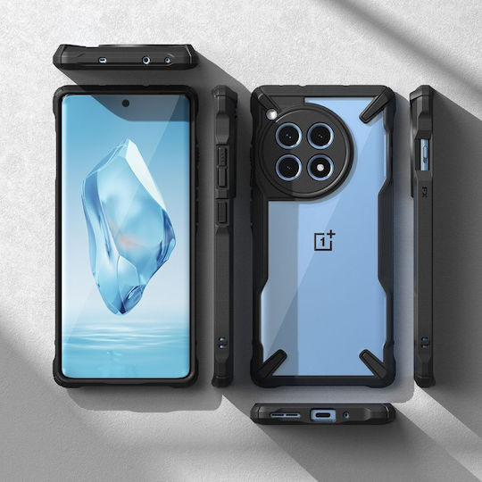 Ringke Fusion X Umschlag Rückseite Silikon / Kunststoff 2mm mit Band Transparent (OnePlus 12R)