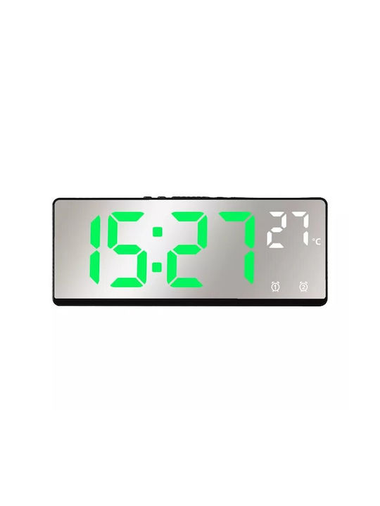 Ceas Digital de Masă cu Alarmă Alb