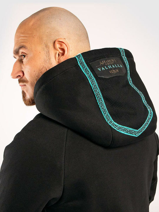 Суитшърт с Качулка Black/Blue