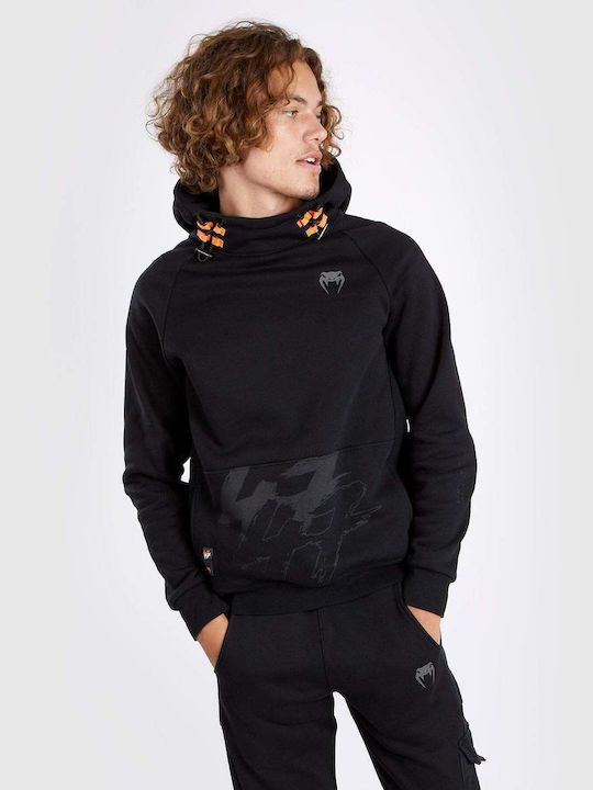 Sweatshirt with Hood Black/orange
