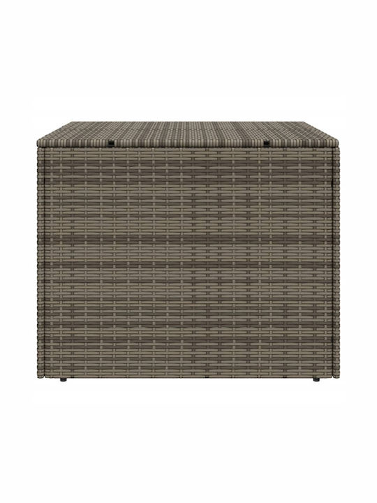 vidaXL Outdoor Storage Box 291lt Gray L80xW75xH59cm